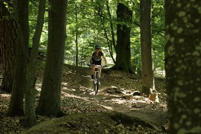 Stefan Steinweg auf dem Trail bei der Höllenberg Trail-Trophy